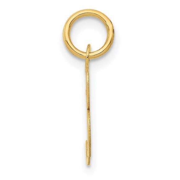 Kazi Luxury 14k Yellow Gold Small Fancy Script Letter B Initial Charm - Picture 2 of 4